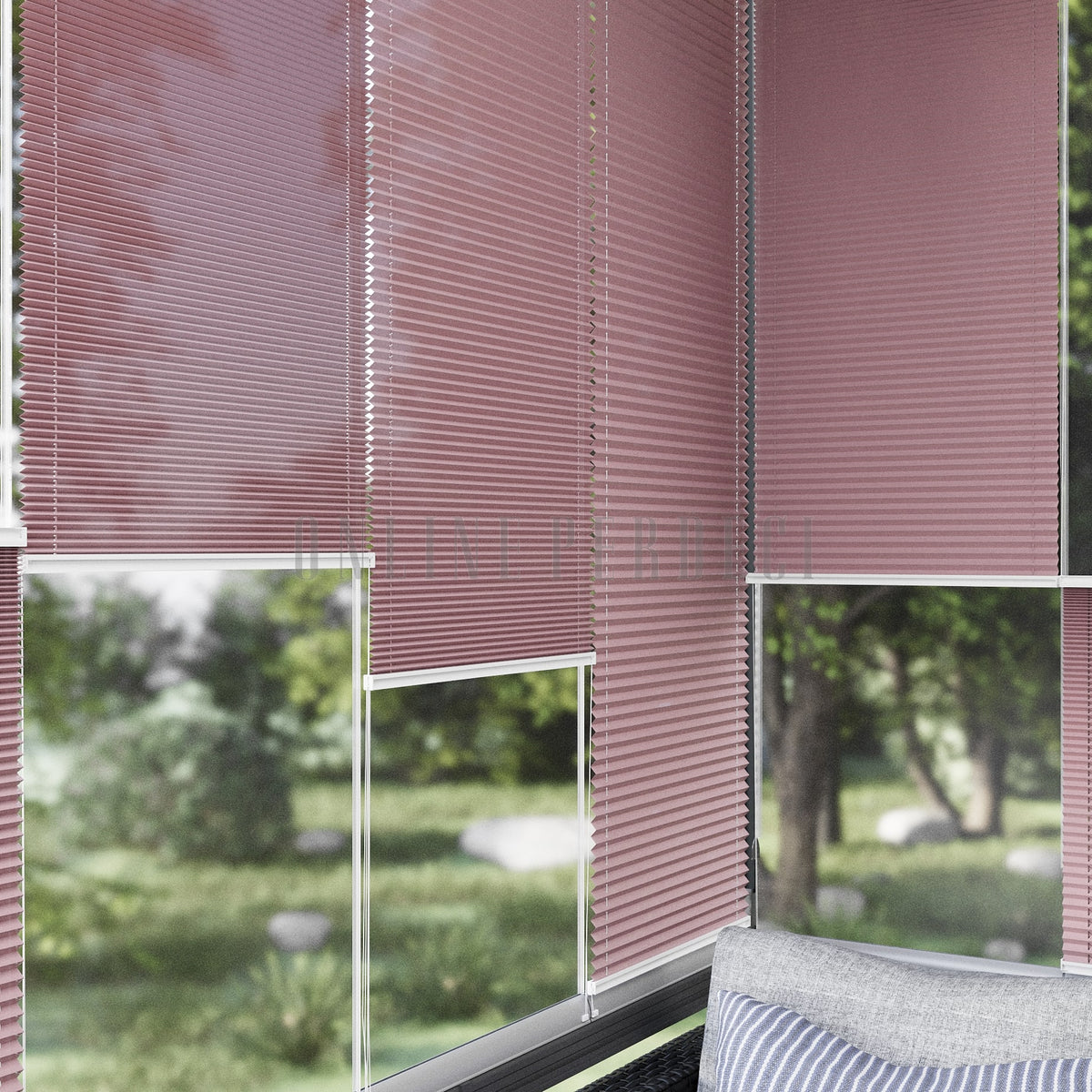 16 MM Brillo Pembe Düz Plise Perde