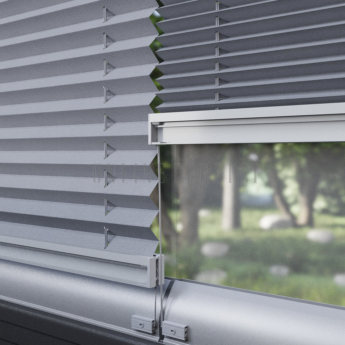 16 MM Dimout Yarı Karartma Gri Plise Perde