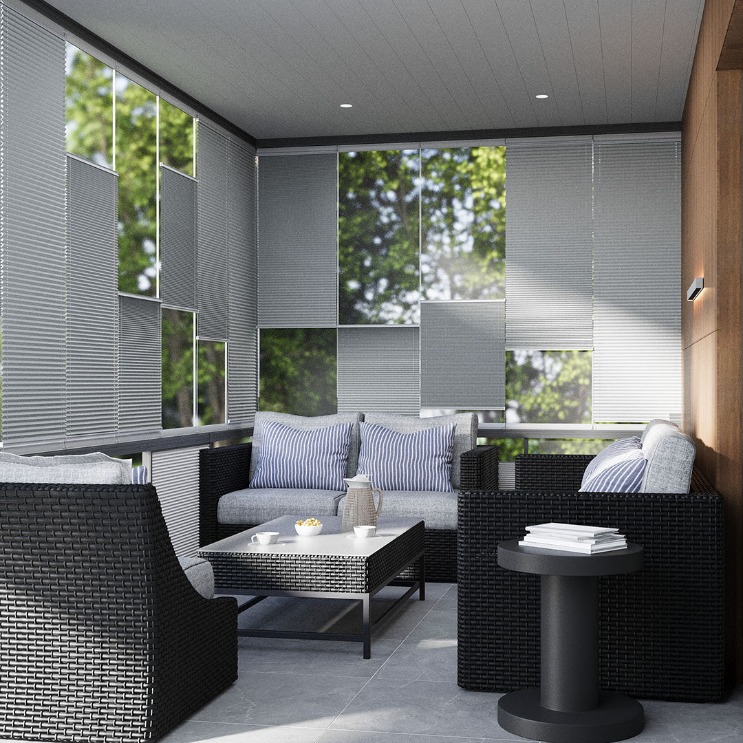 16 MM Blackout Karartma Gri Plise Perde