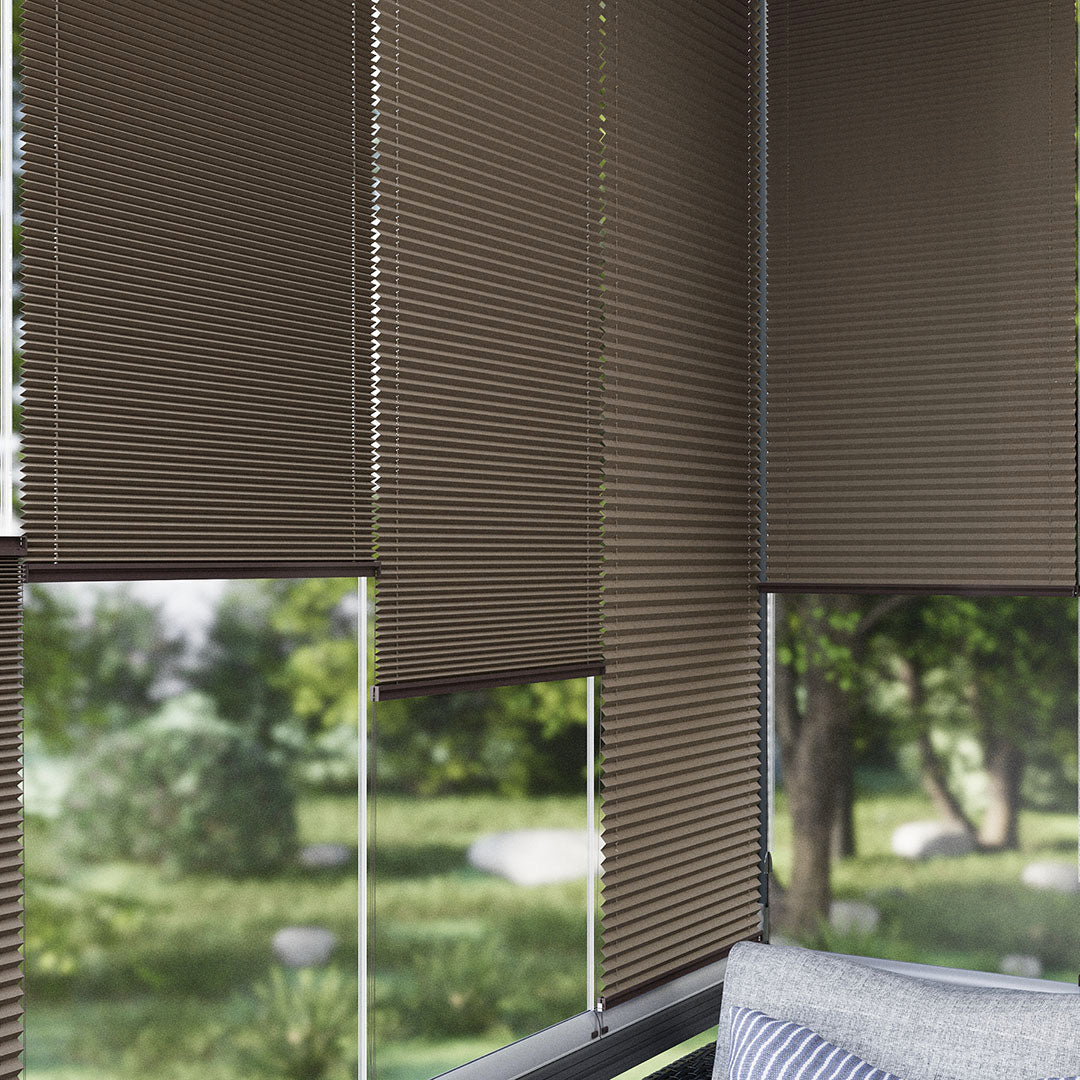 16 MM Blackout Karartma Kahverengi Plise Perde