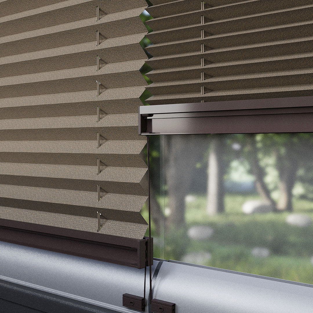 16 MM Blackout Karartma Kahverengi Plise Perde