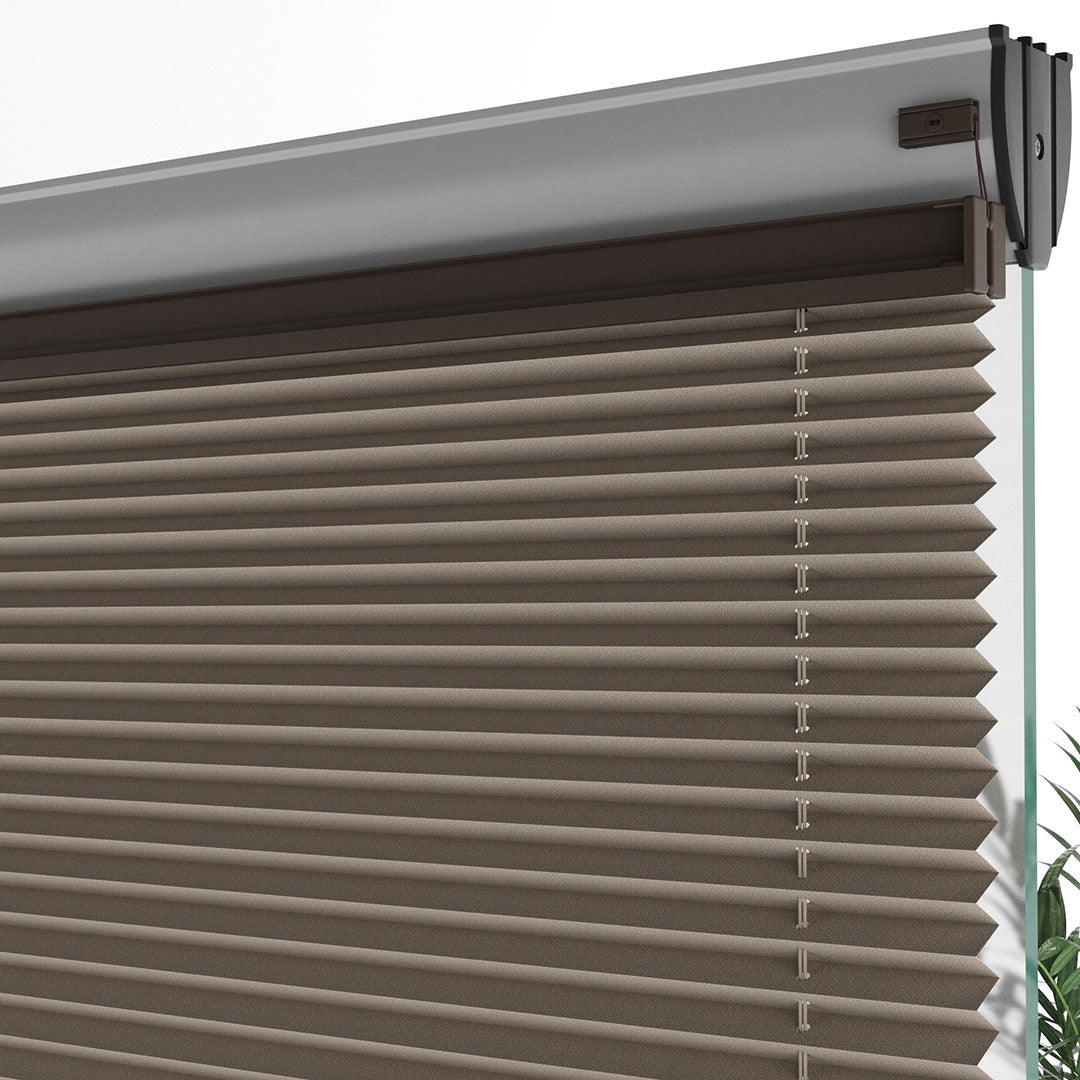 16 MM Blackout Karartma Kahverengi Plise Perde