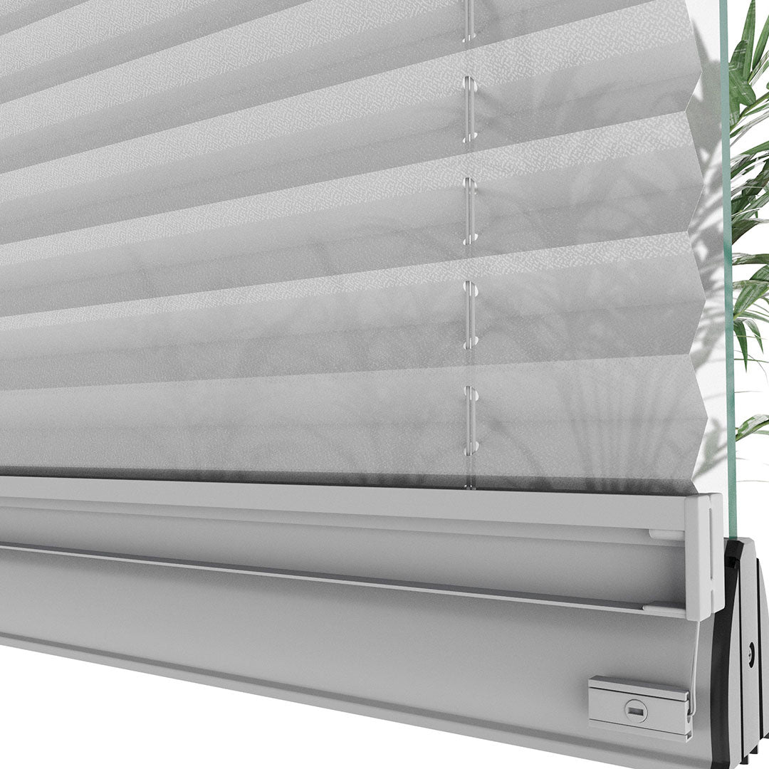 16 MM Diamond Açık Gri Düz Plise Perde