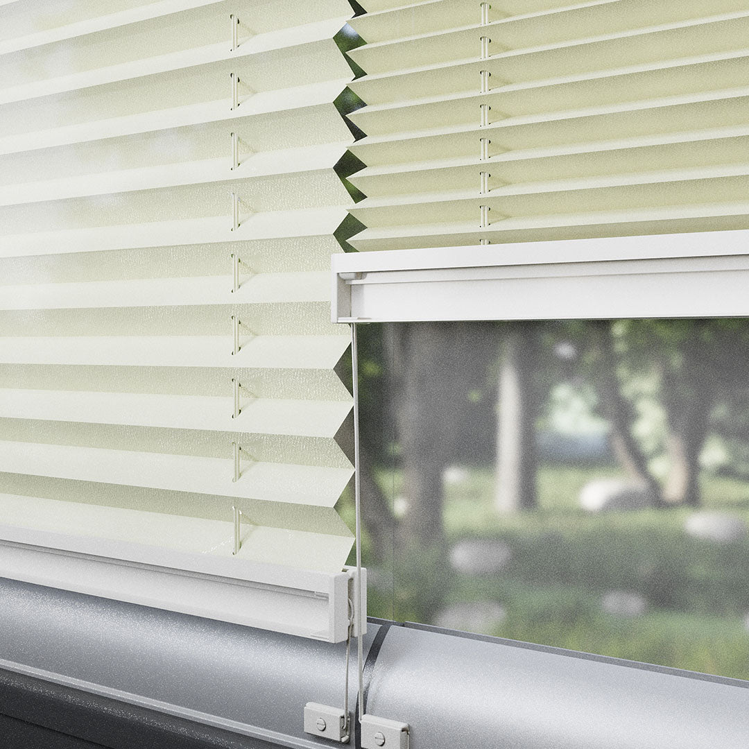 16 MM Diamond Krem Düz Plise Perde