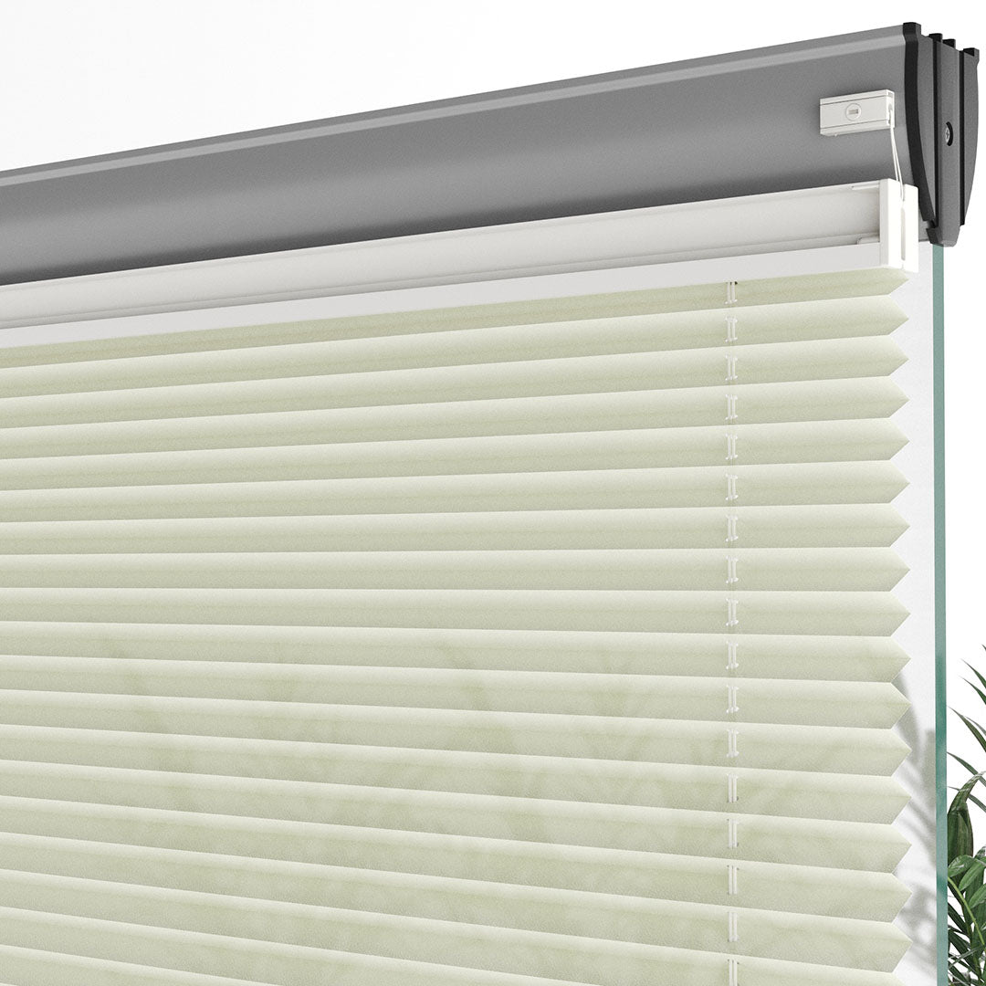 16 MM Diamond Krem Düz Plise Perde