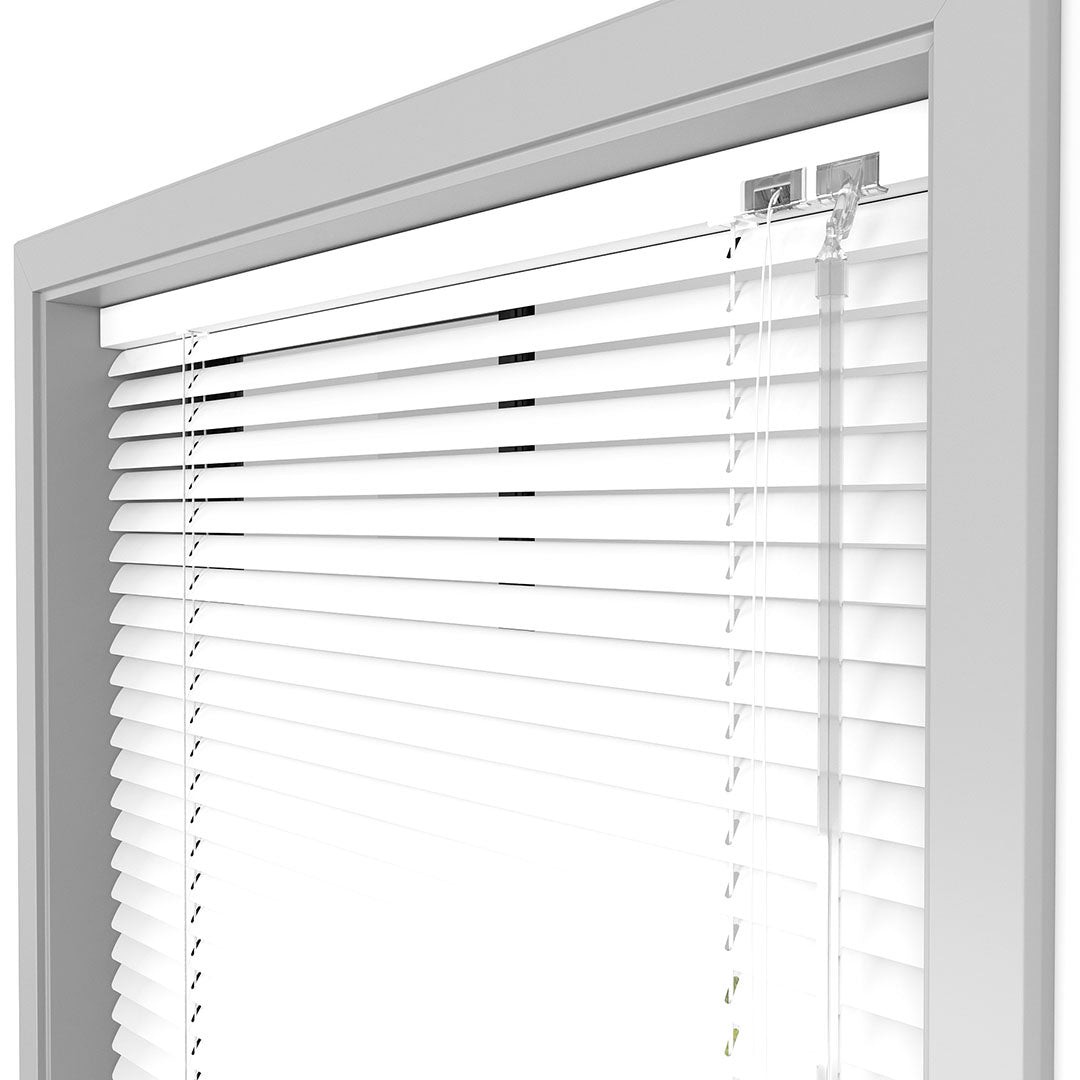 16 MM Parlak Beyaz Alüminyum Jaluzi
