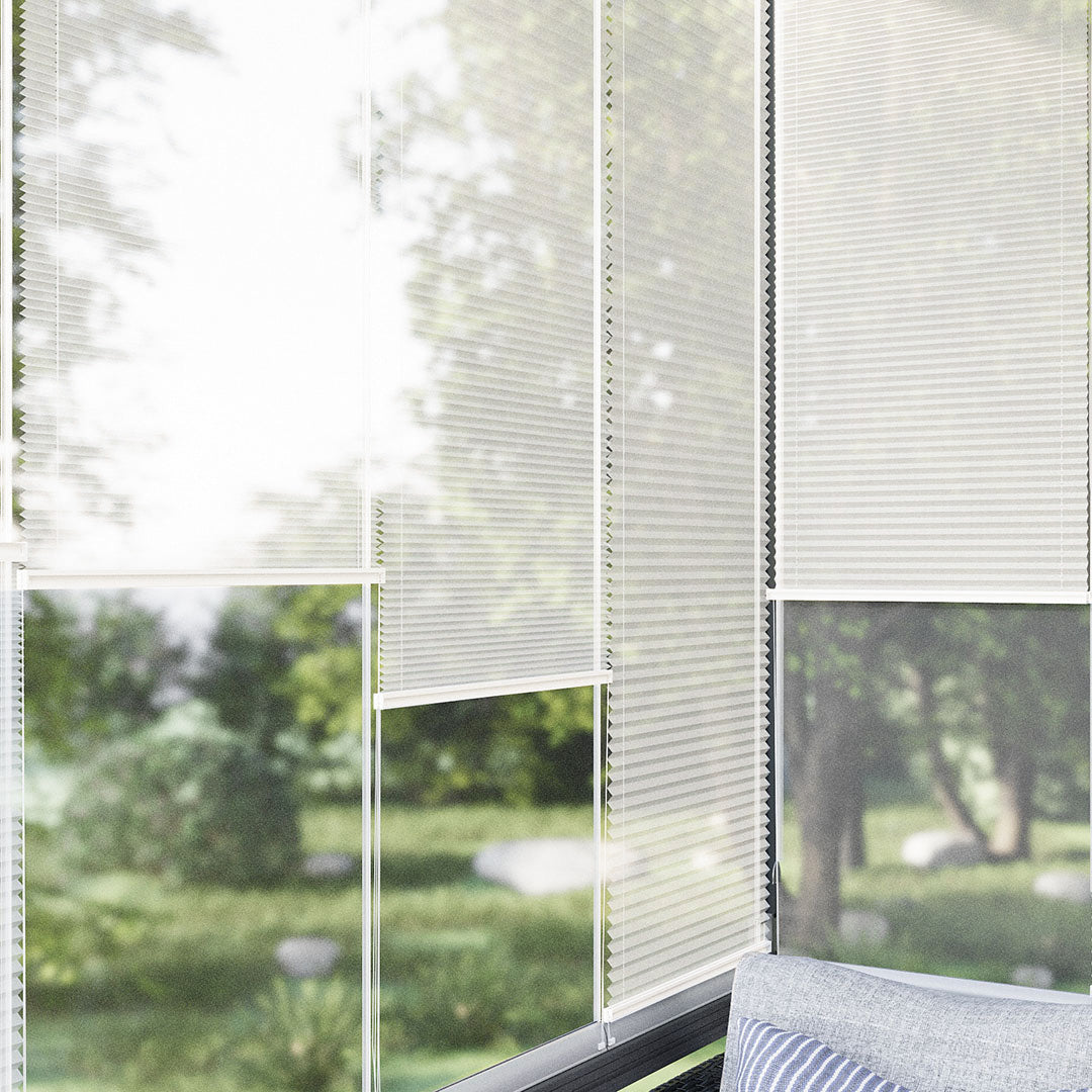 16 MM Tül Ekru Tül Plise Perde