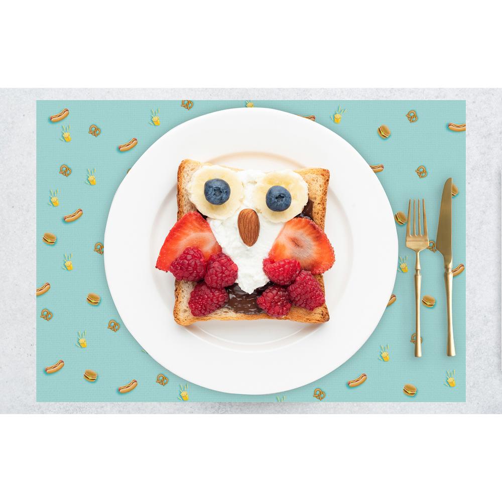 Tazmanya Canavarı Temalı Çocuk Koltuk Takımı – 4'lü Eğlenceli Amerikan Servis (30x50 cm)