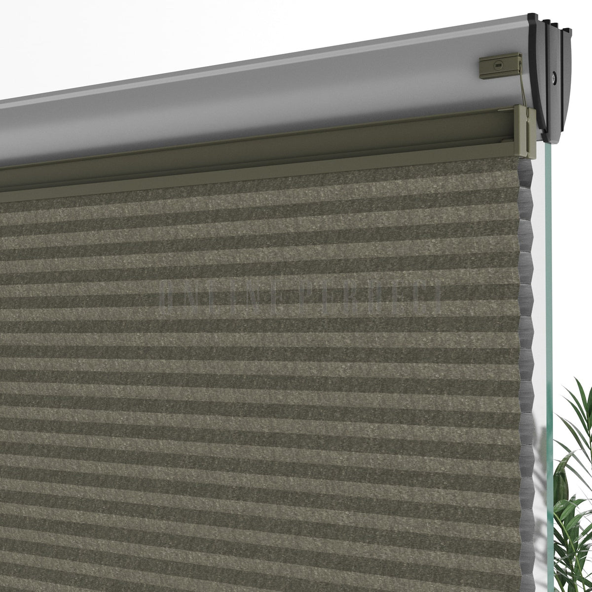 20 MM Honeycomb Kahverengi Plise Perde