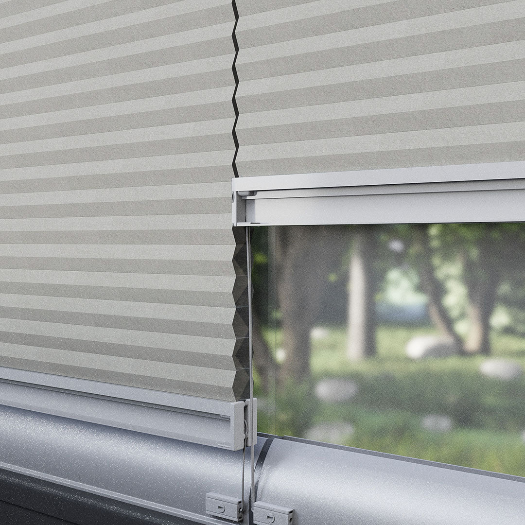 20 MM Petek Gri Plise Perde