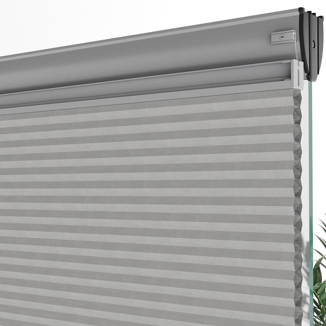 20 MM Petek Gri Plise Perde