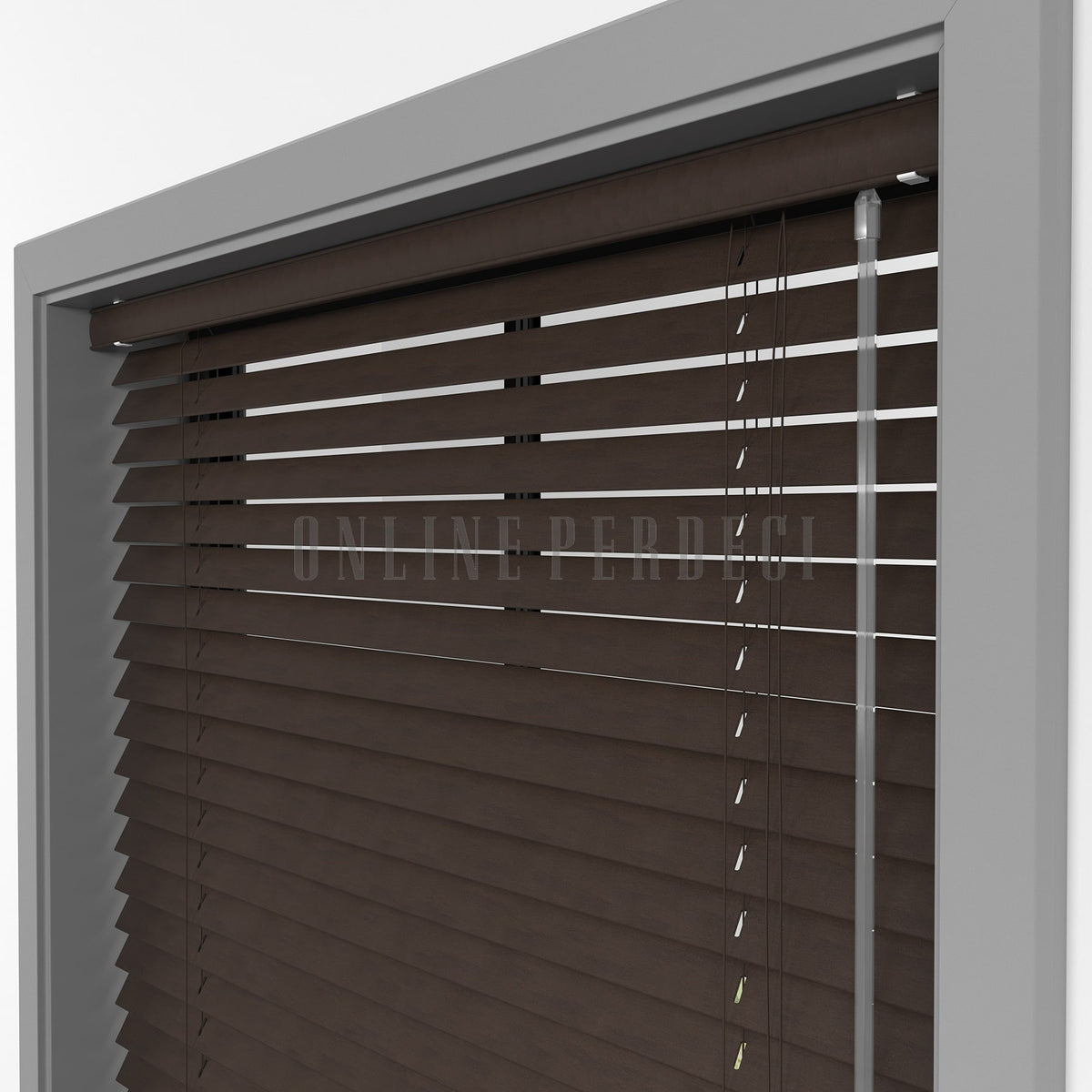 25 MM Lindera Ceviz Walnut Ahşap Jaluzi