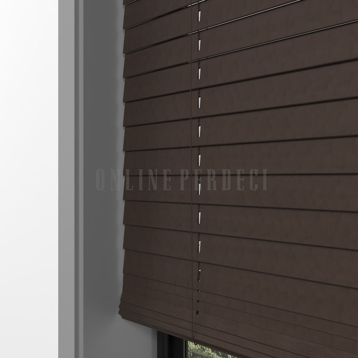 25 MM Lindera Ceviz Walnut Ahşap Jaluzi