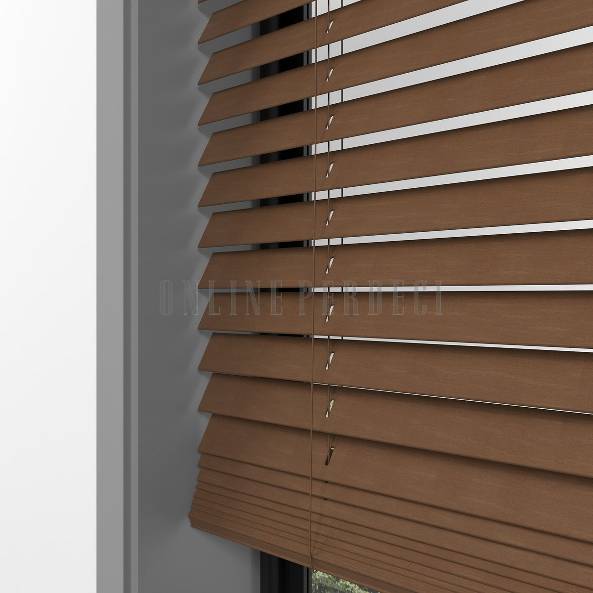 25 MM Lindera Cherry Ahşap Jaluzi