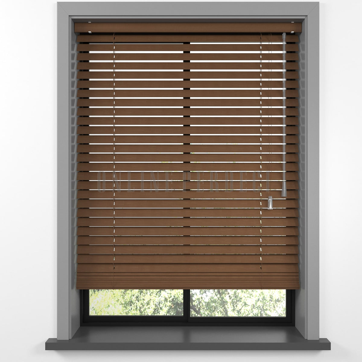 25 MM Lindera Cherry Ahşap Jaluzi