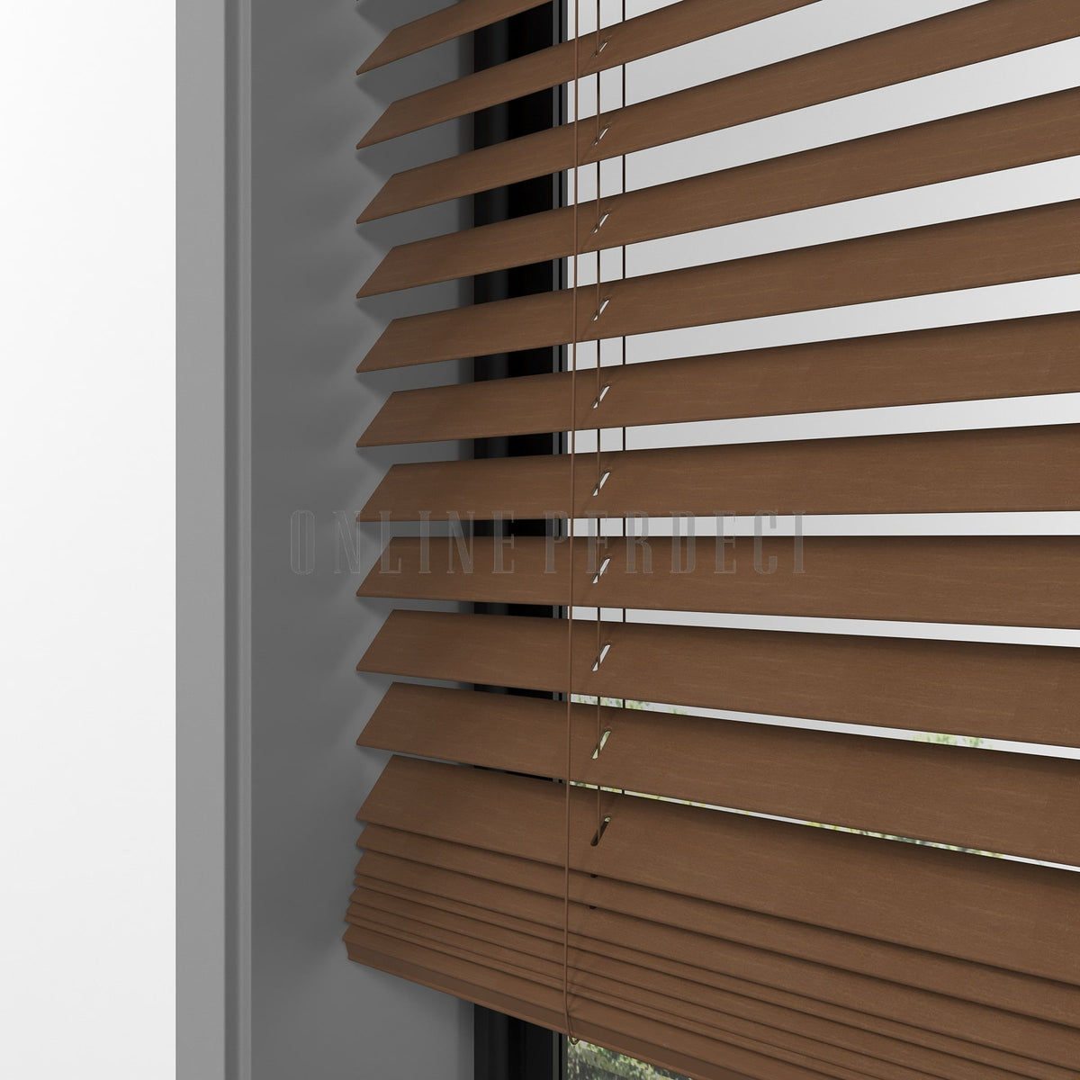 25 MM Lindera Cherry Ahşap Jaluzi