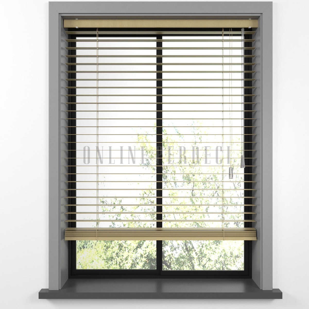 25 MM Lindera Naturel Ahşap Jaluzi