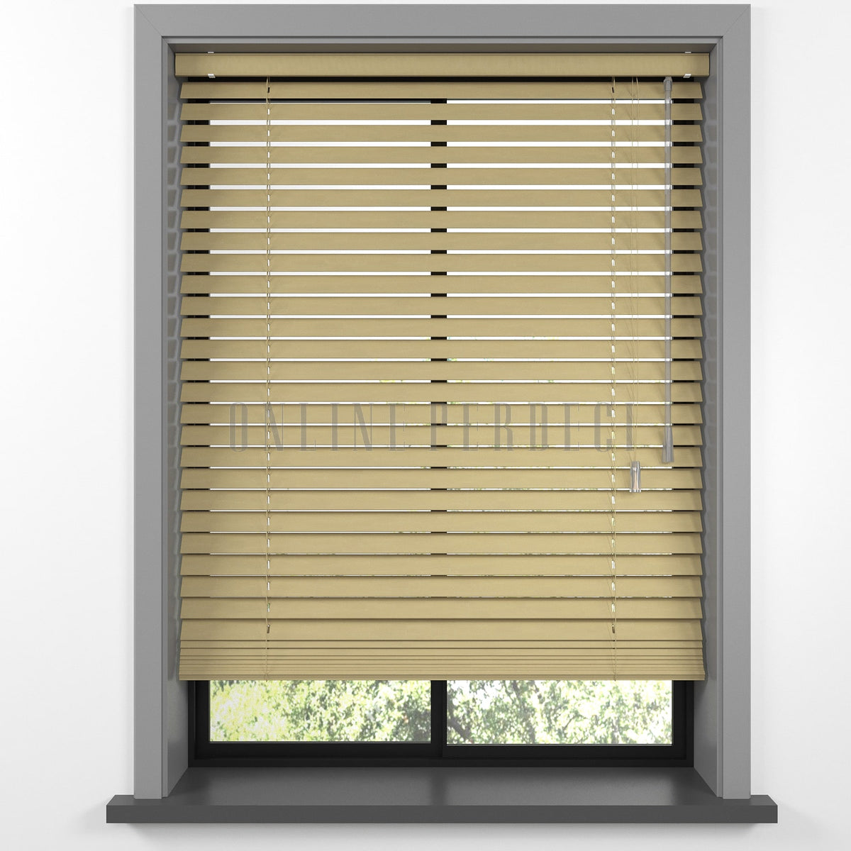 25 MM Lindera Naturel Ahşap Jaluzi