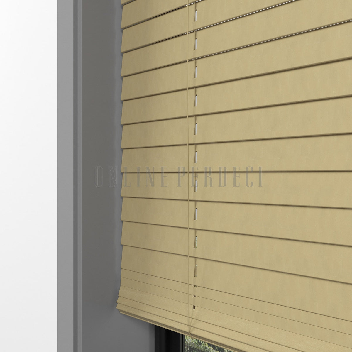 25 MM Lindera Naturel Ahşap Jaluzi