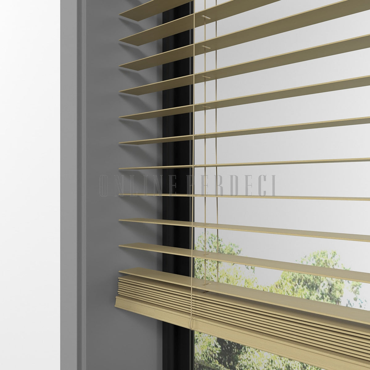25 MM Lindera Naturel Ahşap Jaluzi
