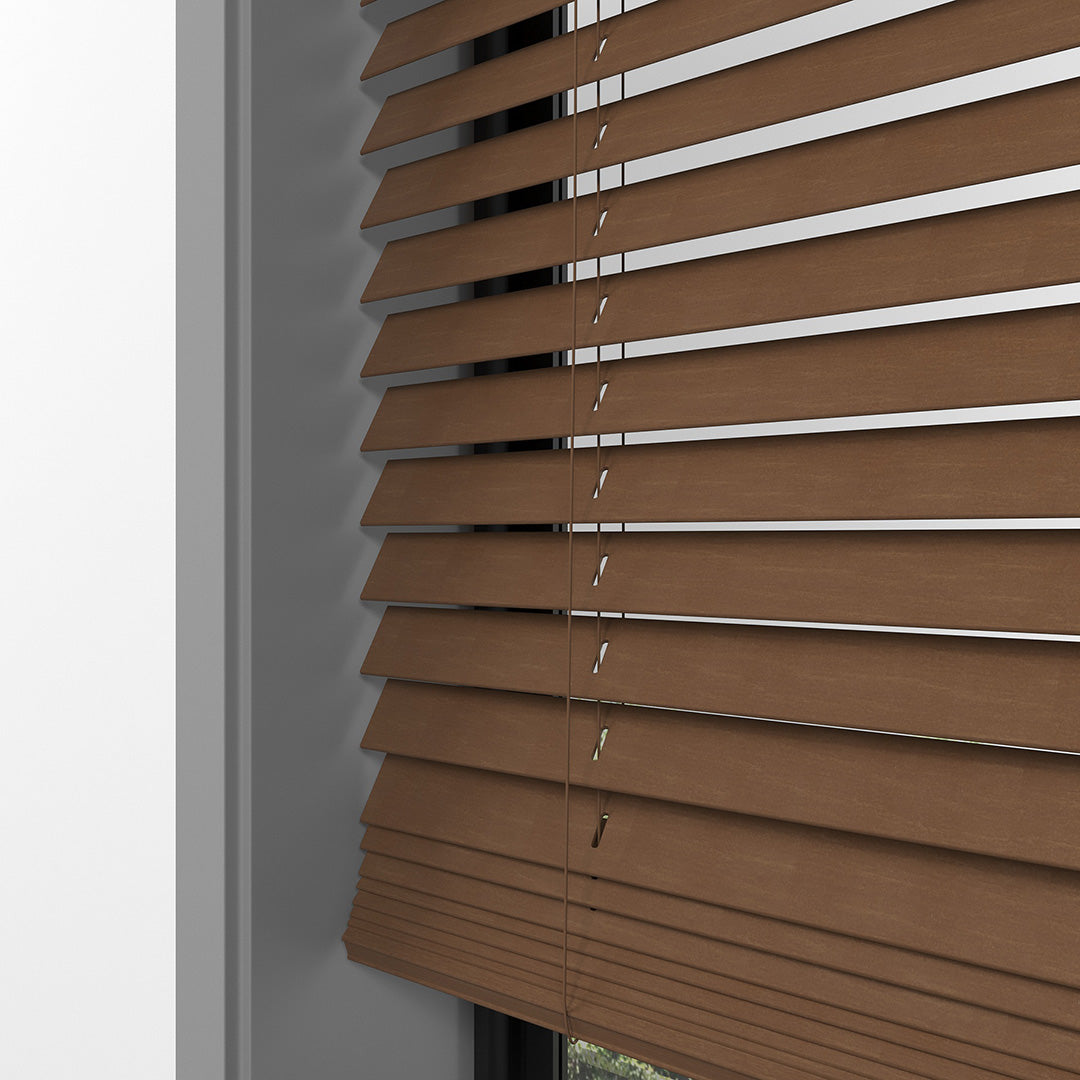 25 MM BASSWOOD Cherry Ahşap Jaluzi