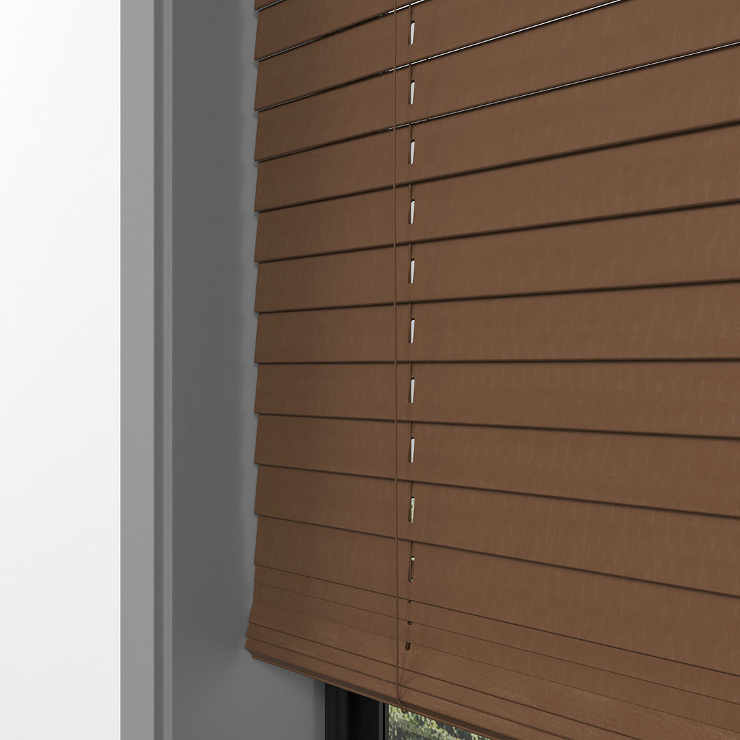 25 MM BASSWOOD Cherry Ahşap Jaluzi