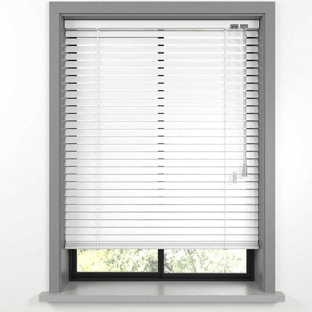 25 MM Beyaz Alüminyum Jaluzi