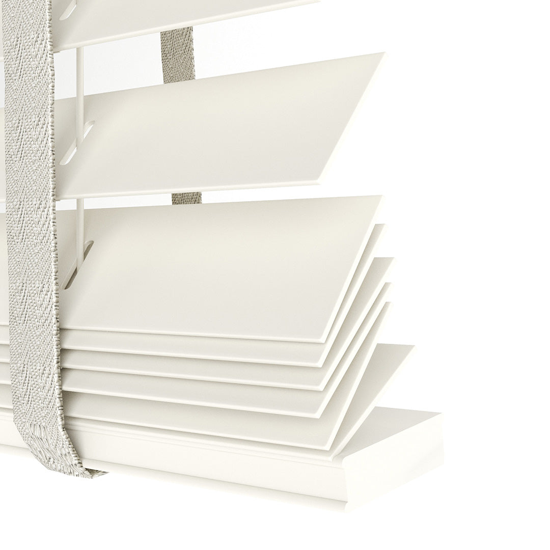 35 MM Ihlamur Krem Ahşap Jaluzi