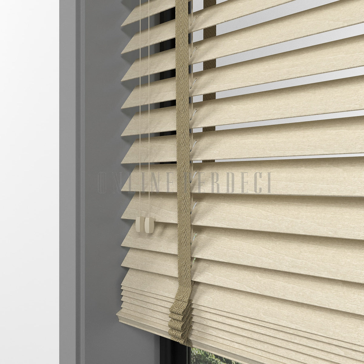 50 MM Lindera Beech Ahşap Jaluzi
