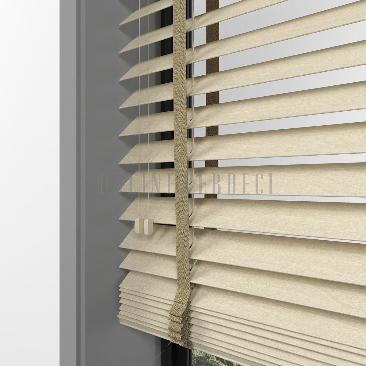 50 MM Lindera Beech Ahşap Jaluzi