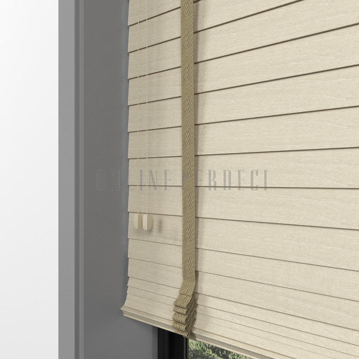 50 MM Lindera Beech Ahşap Jaluzi