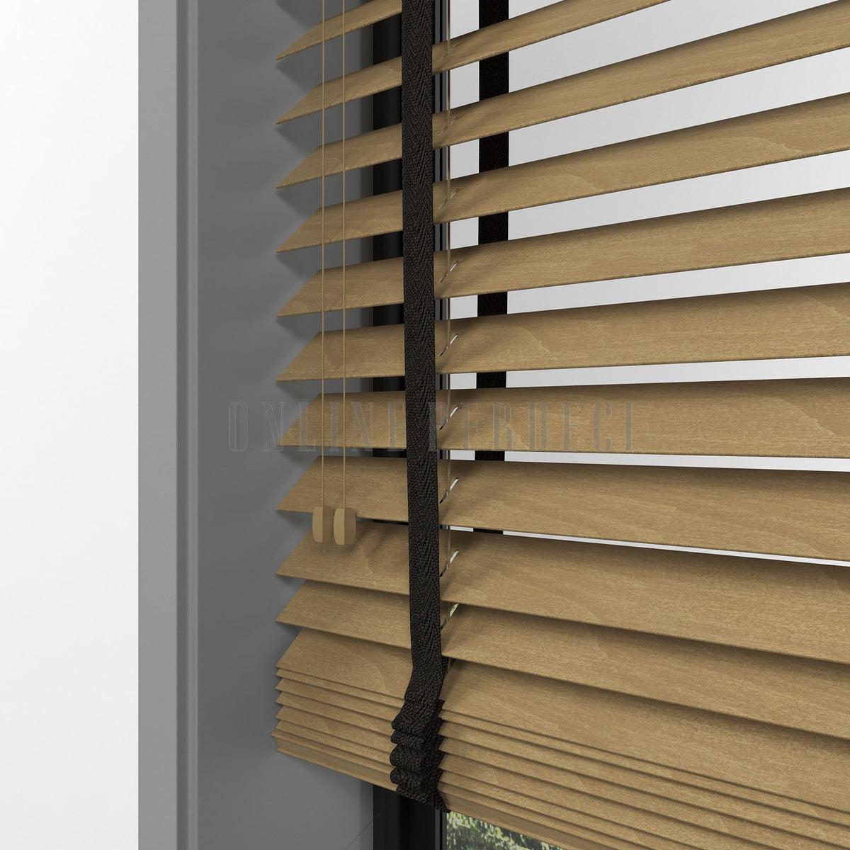 50 MM Lindera Cedar Ahşap Jaluzi