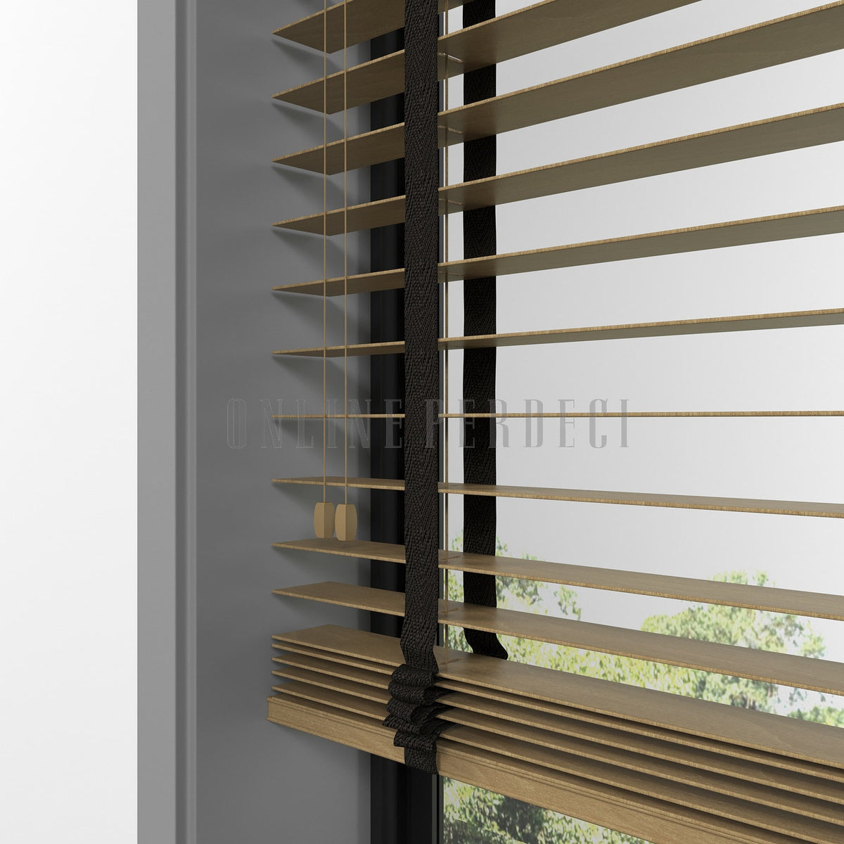 50 MM Lindera Cedar Ahşap Jaluzi