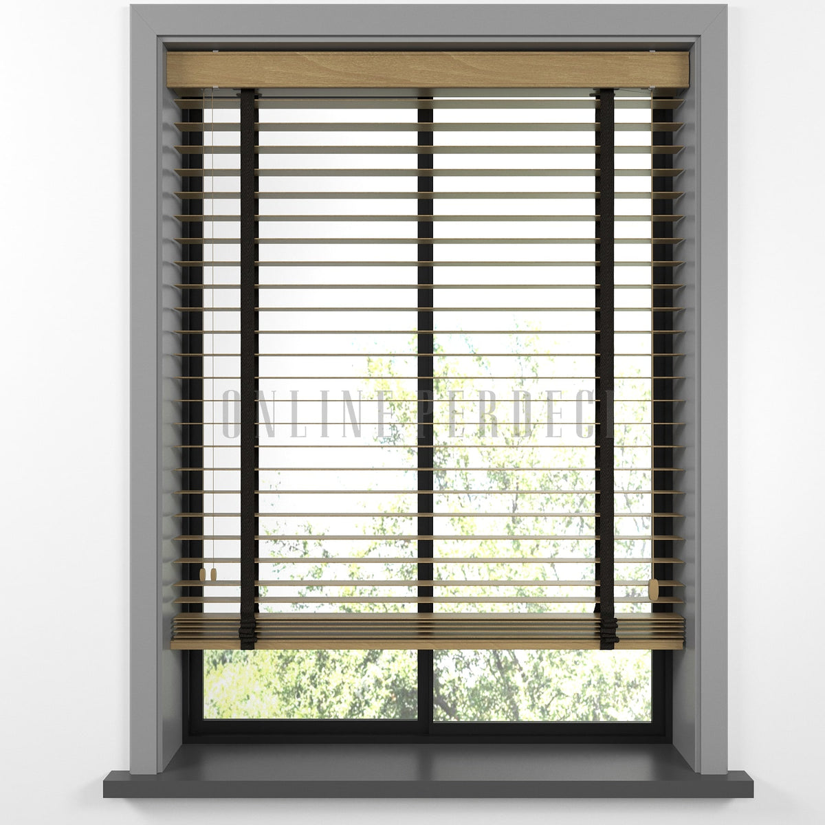 50 MM Lindera Cedar Ahşap Jaluzi