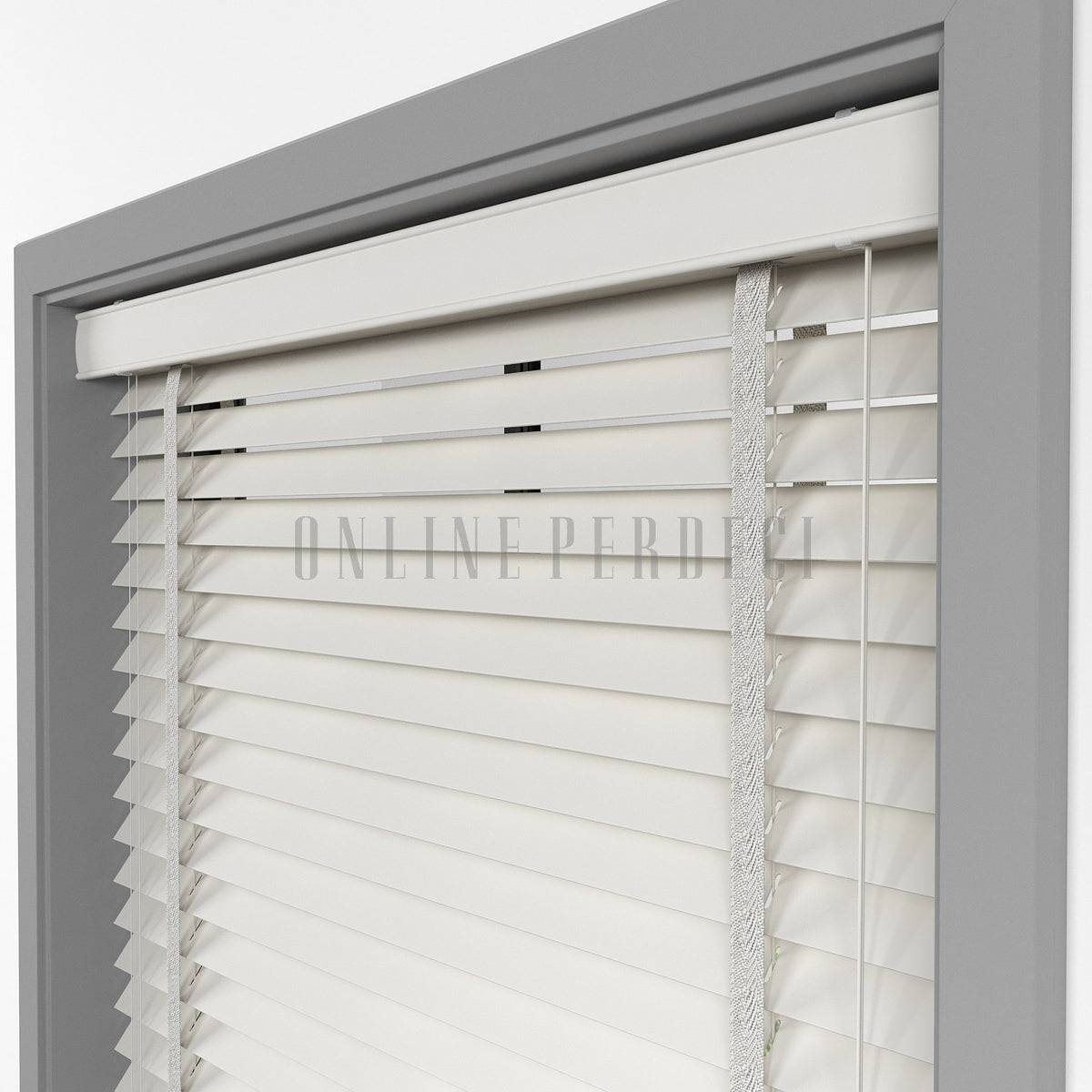 50 MM Lindera Krem Ahşap Jaluzi