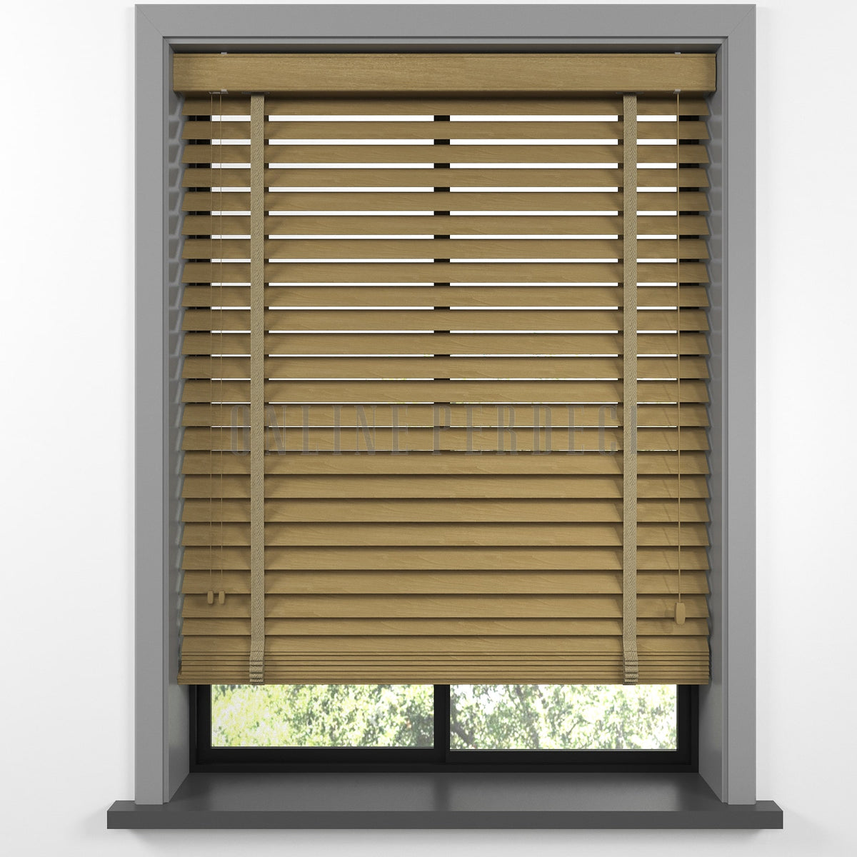 50 MM Lindera Maple Ahşap Jaluzi
