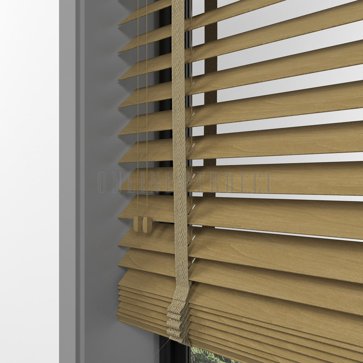 50 MM Lindera Maple Ahşap Jaluzi