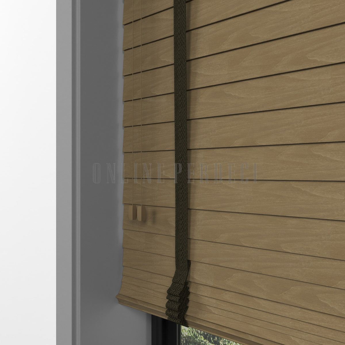 50 MM Lindera Nut Ahşap Jaluzi
