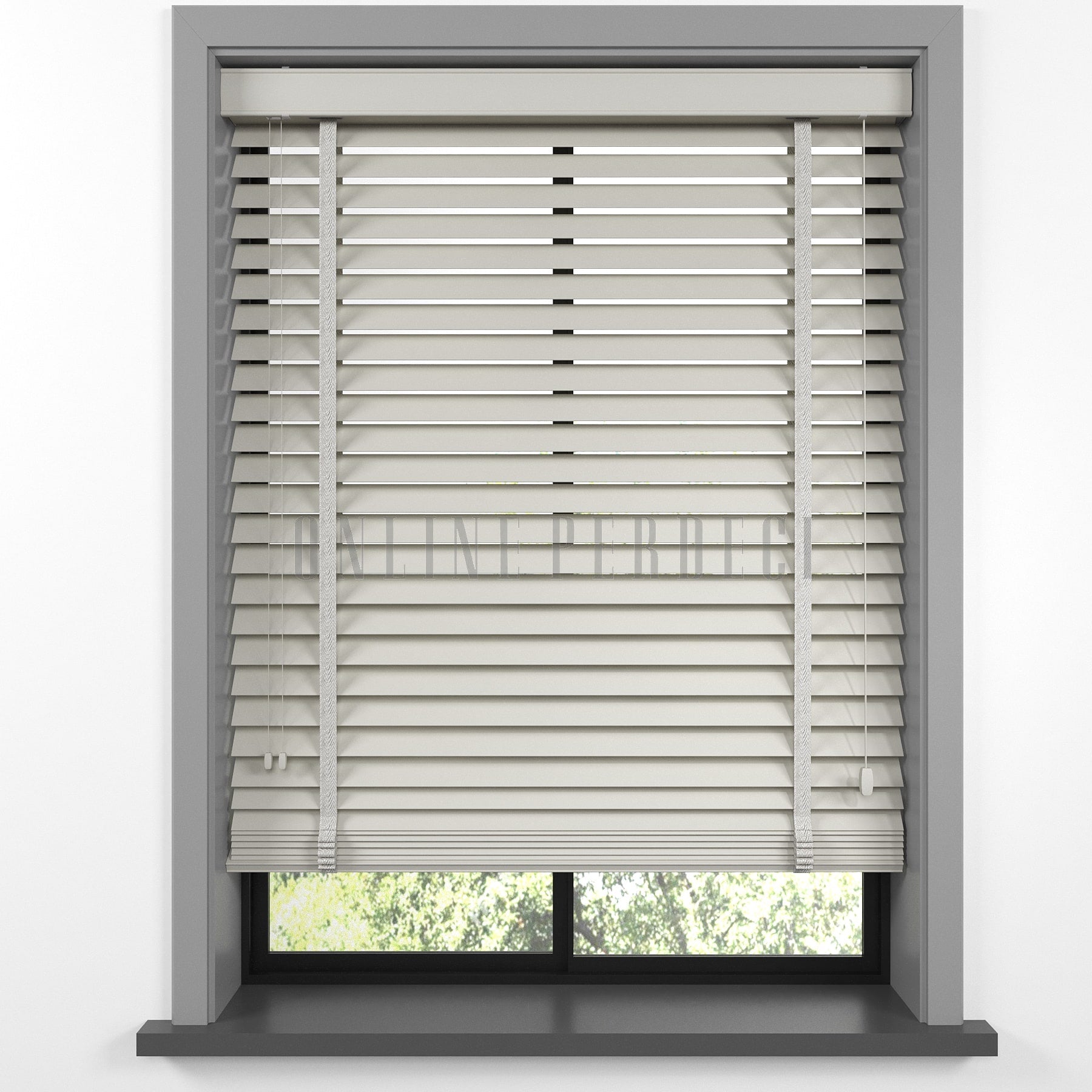 50 MM Lindera Sand Ahşap Jaluzi