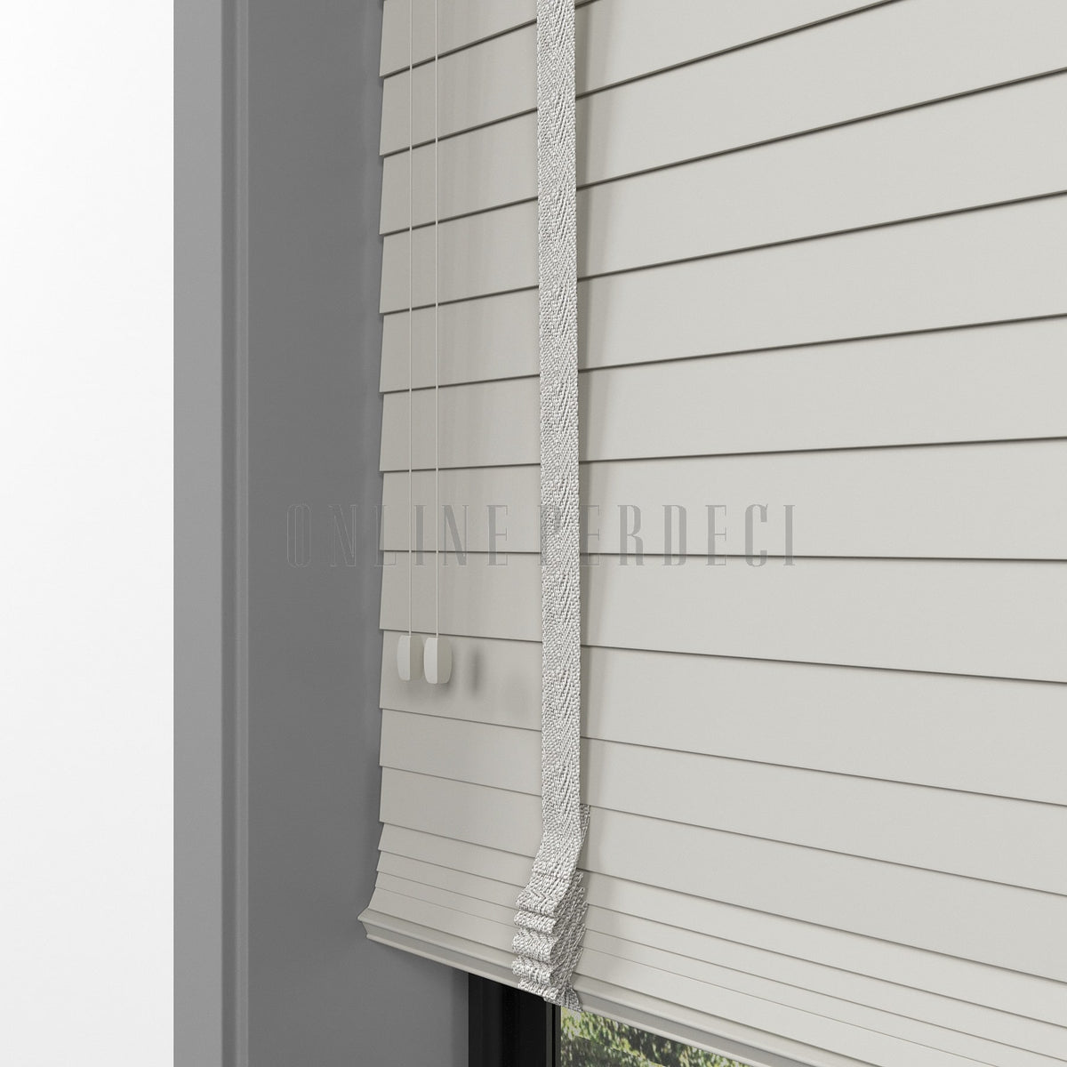 50 MM Lindera Sand Ahşap Jaluzi