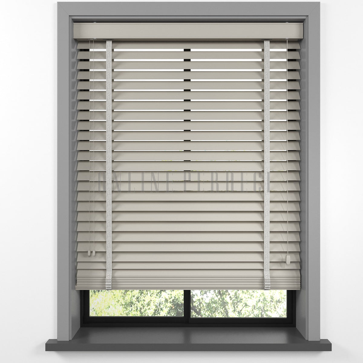 50 MM Lindera Stone Ahşap Jaluzi