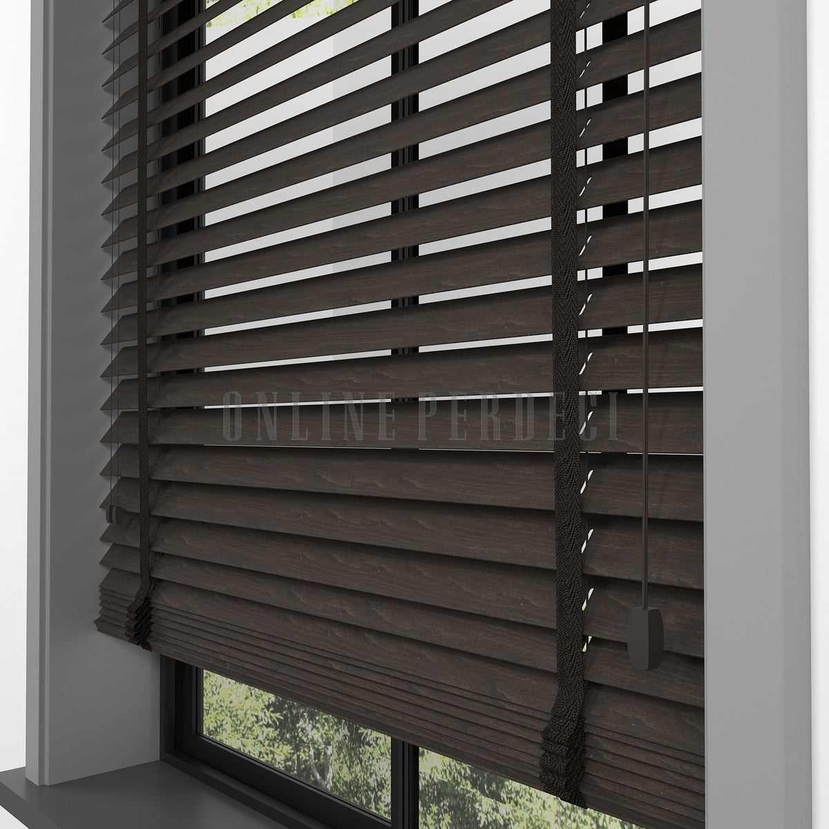 50 MM Lindera Venge Ahşap Jaluzi