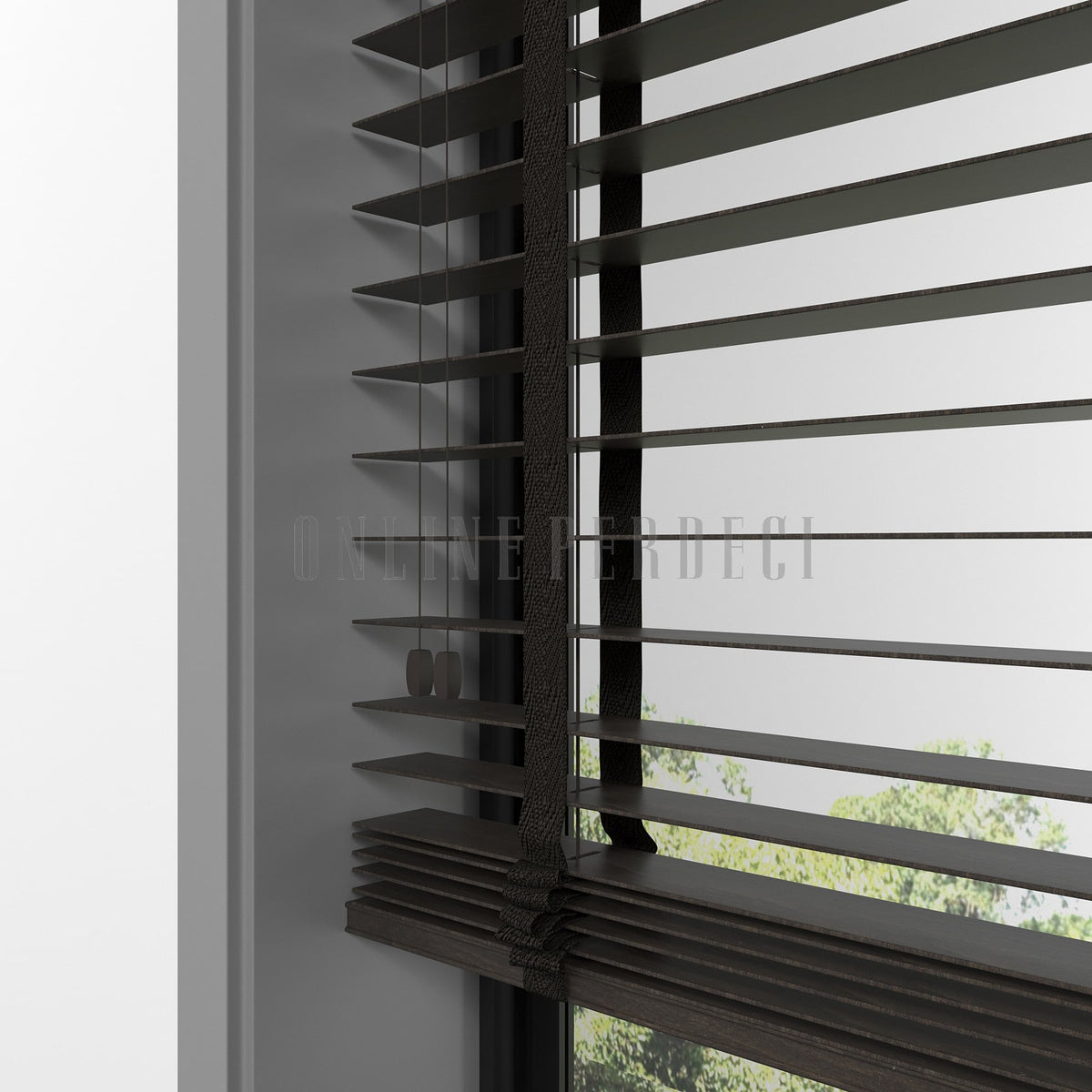 50 MM Lindera Venge Ahşap Jaluzi
