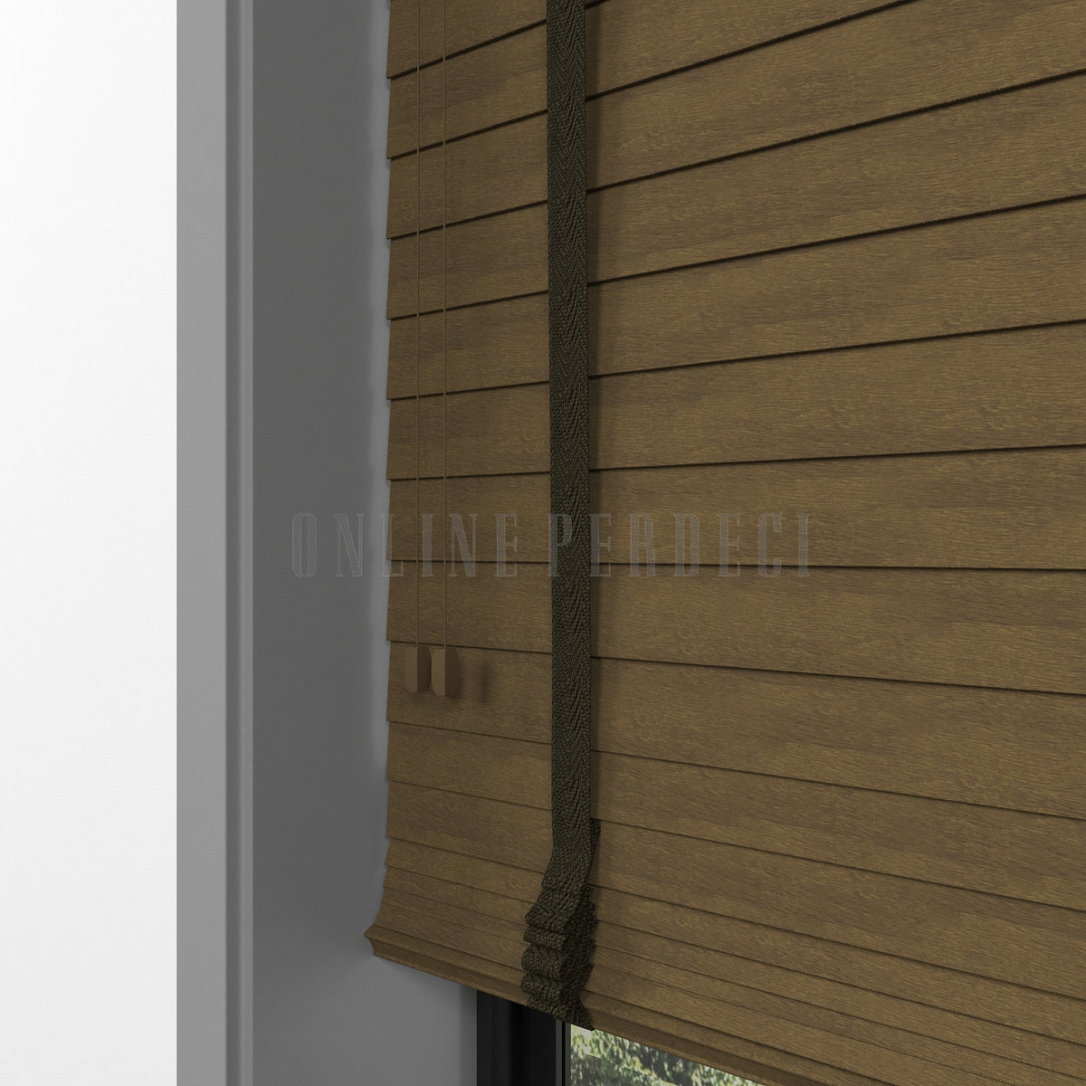 50 MM Ormanis Nut Ahşap Jaluzi