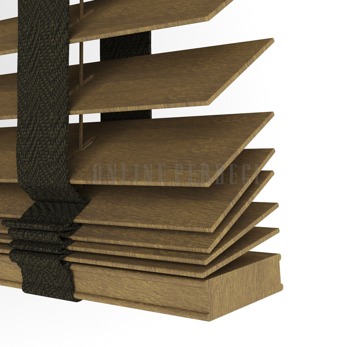 50 MM Ormanis Nut Ahşap Jaluzi
