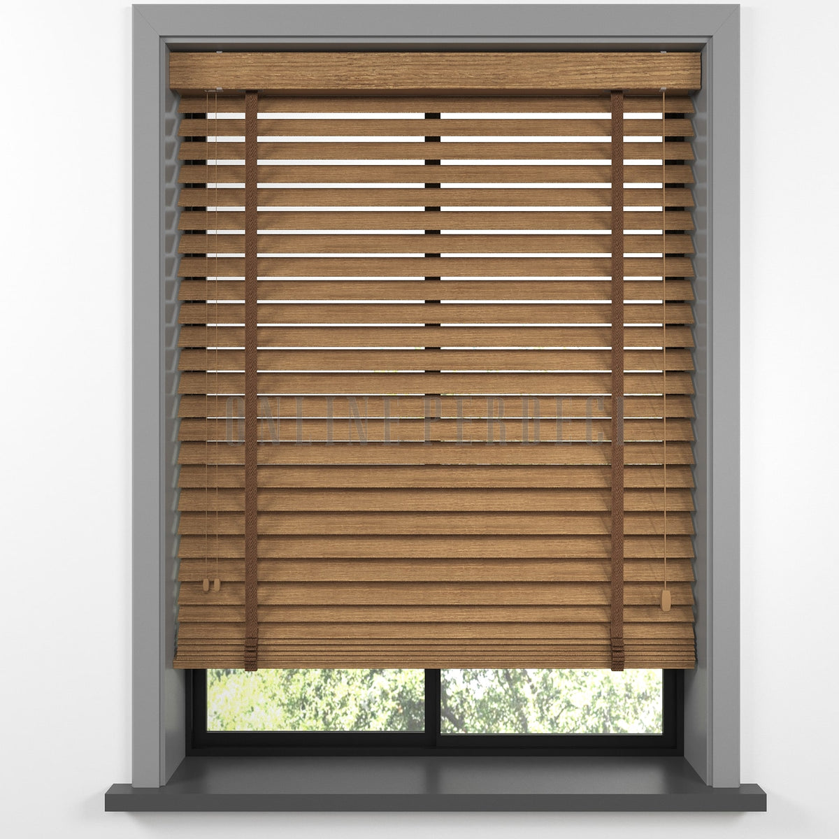 50 MM Prestia WOOD Amber Ahşap Jaluzi