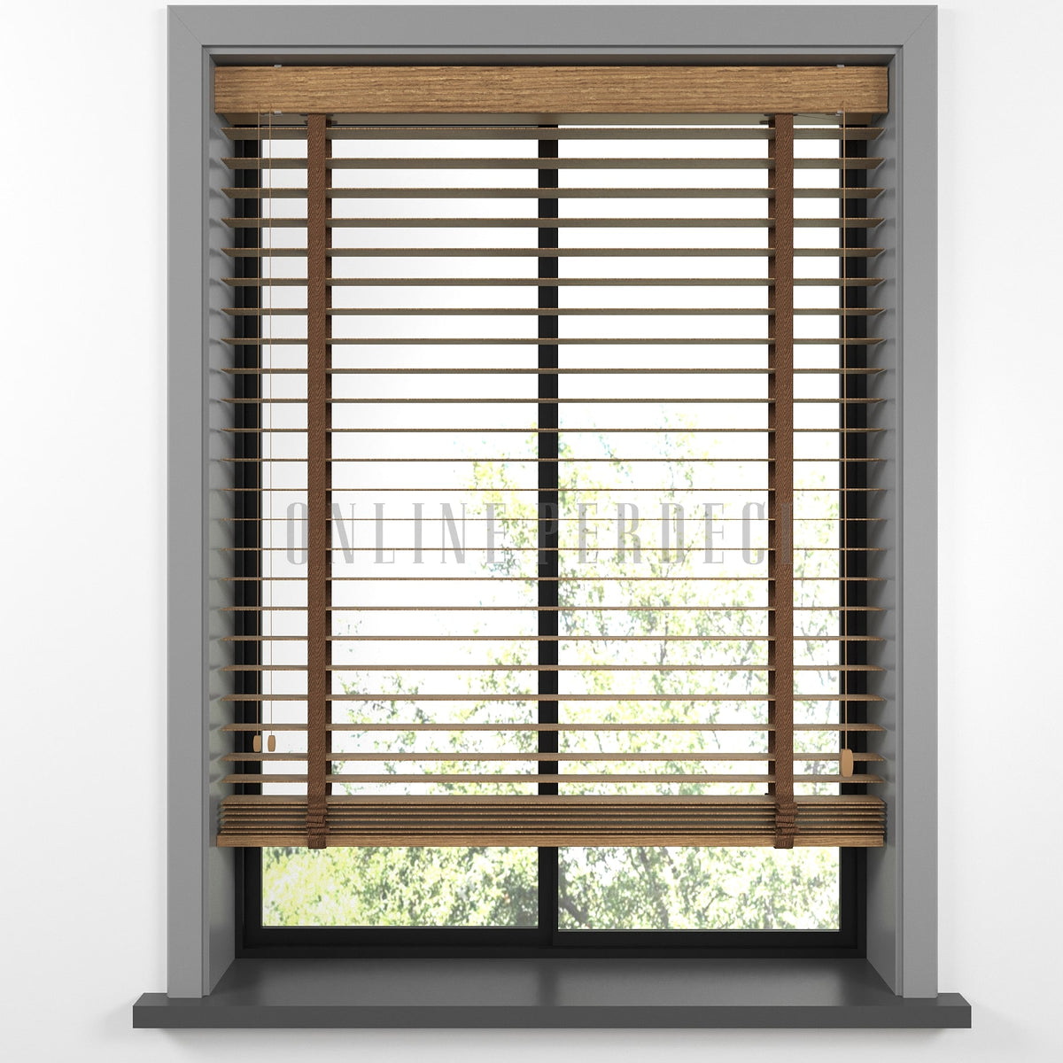 50 MM Prestia WOOD Amber Ahşap Jaluzi