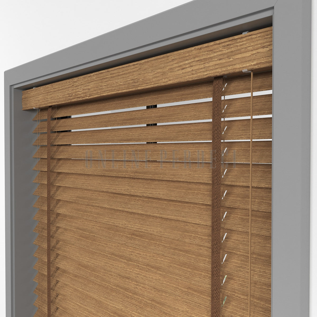 50 MM Prestia WOOD Amber Ahşap Jaluzi