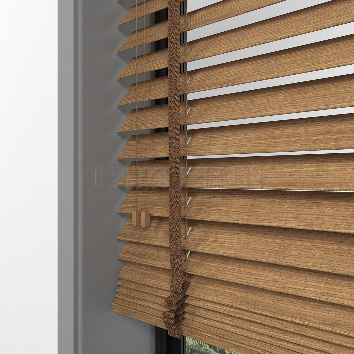 50 MM Prestia WOOD Amber Ahşap Jaluzi