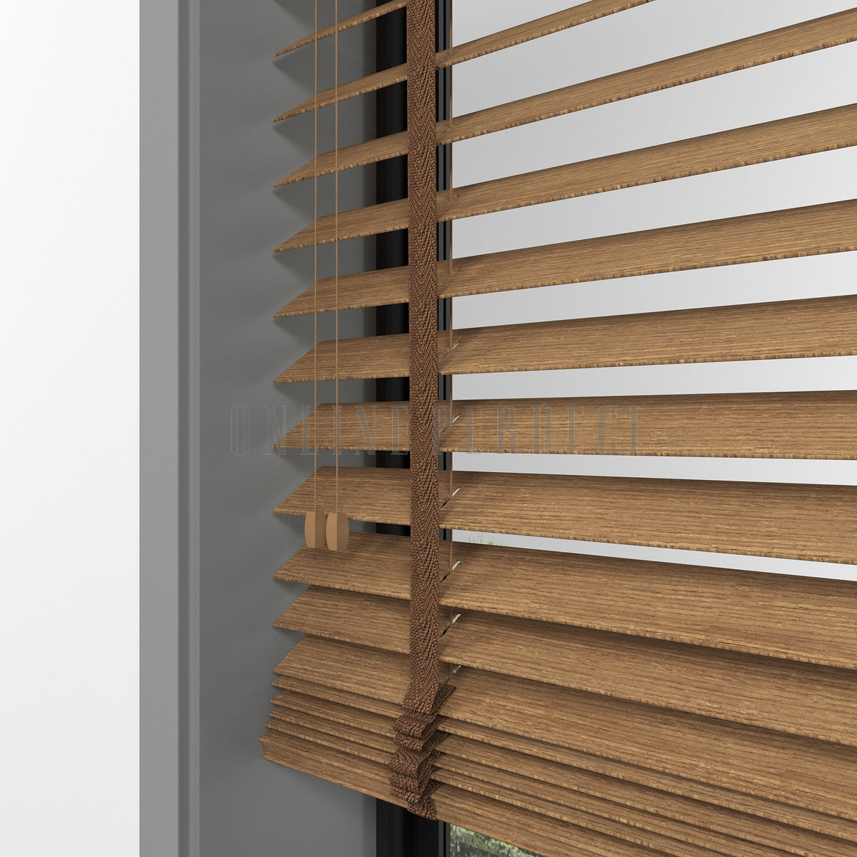 50 MM Prestia WOOD Amber Ahşap Jaluzi